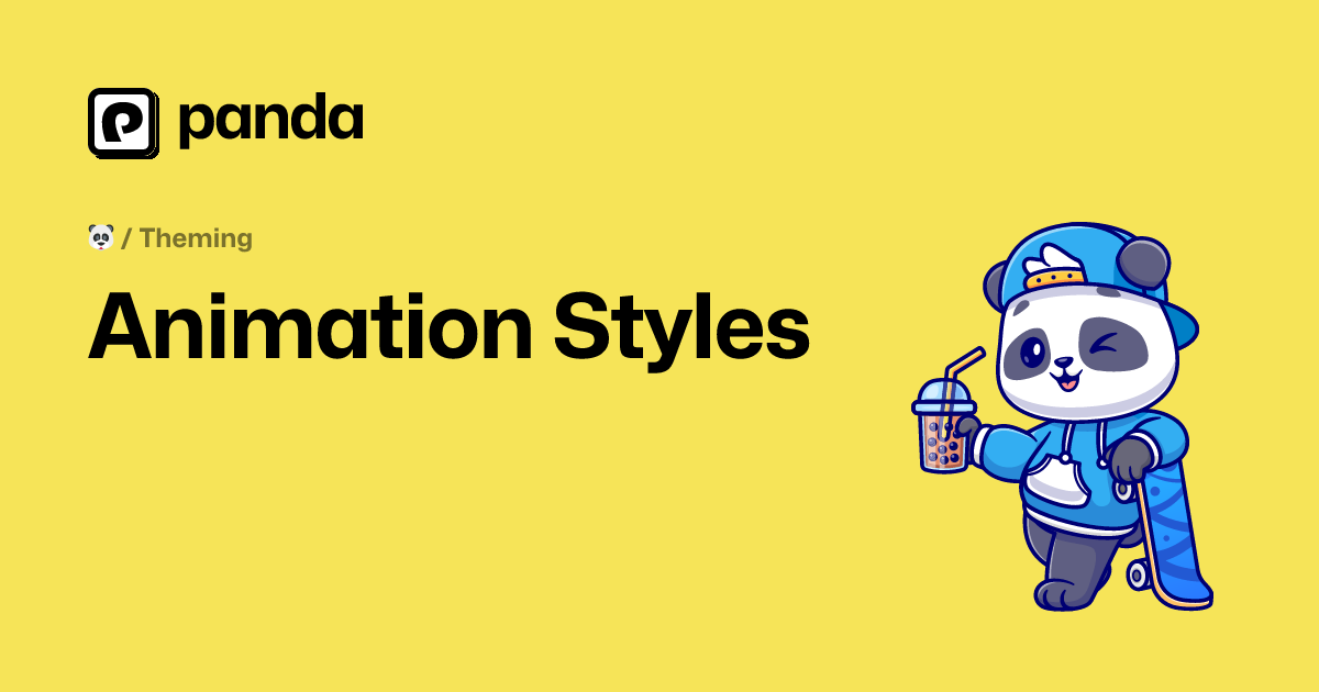 Animation Styles - Panda CSS